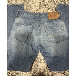 Levi's 501 Original Fit Straight Leg Mens Jeans 28x30 Medium Wash Button Fly
